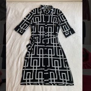 WHBM Button-Down Collared Shirt Dress